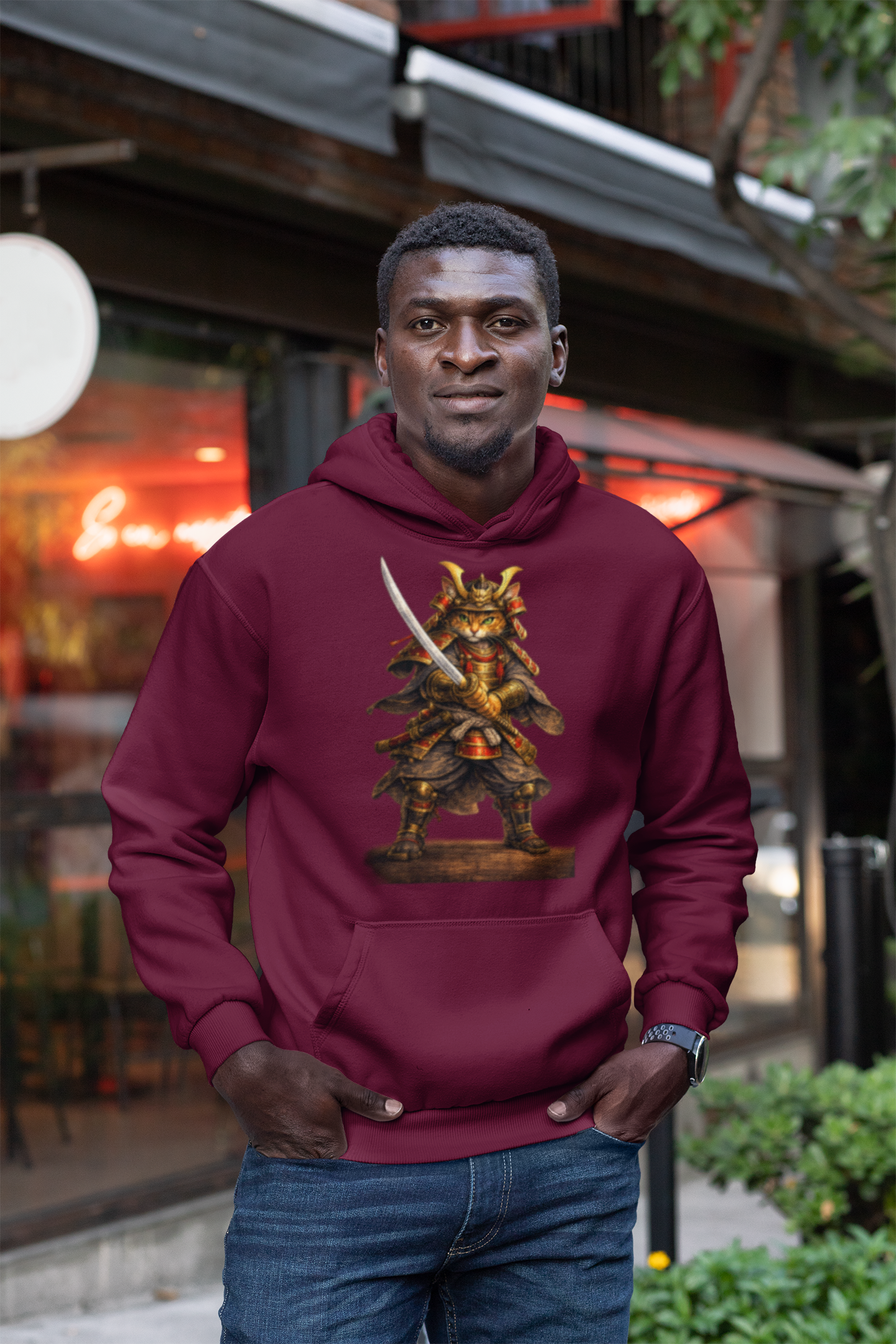 Samurai Cat Stance | Hoodie